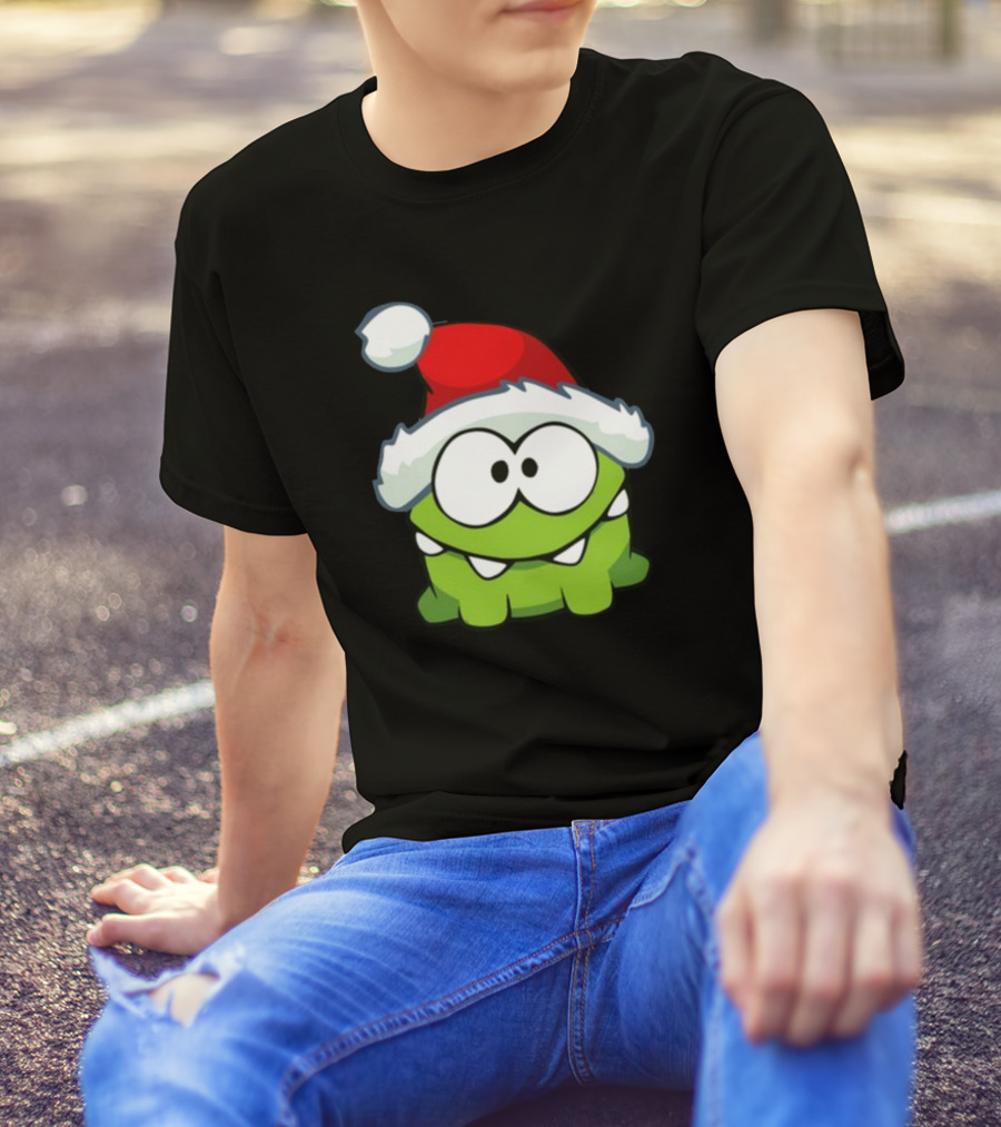Santa Hat Om Nom T-Shirt