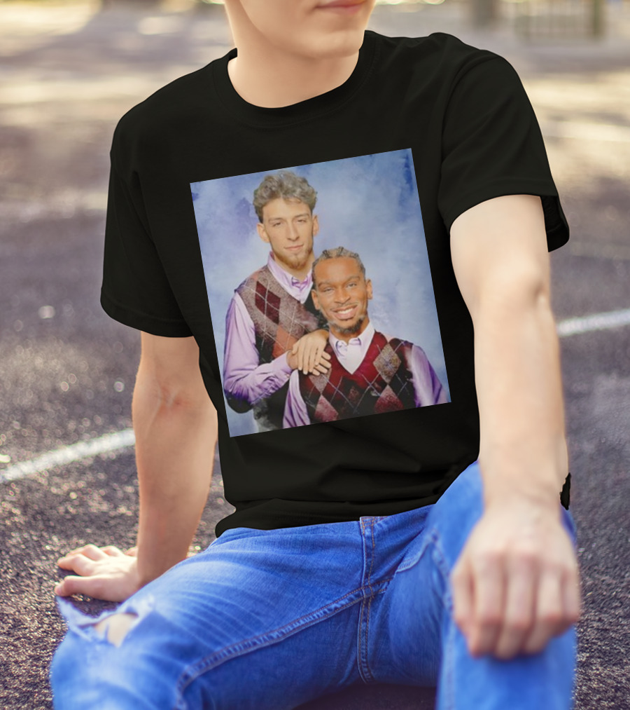 Chet Holmgren Shai Gilgeous Family Portrait Stepbrothers Sweater Look T-Shirt