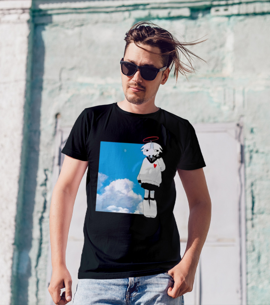 ChewChewer Loving Sky Cute Angel Halo Heart Clouds T-Shirt