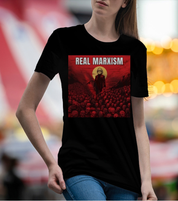REAL MARXISM SKULLS RED SUN T-Shirt