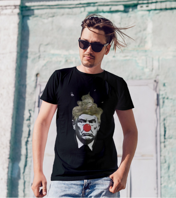 Trump The Clown Nose Red Face Hair T-Shirt