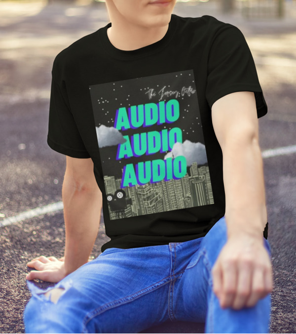 The Jersey Outlaw Audio Audio Audio Cityscape Night Scene T-Shirt