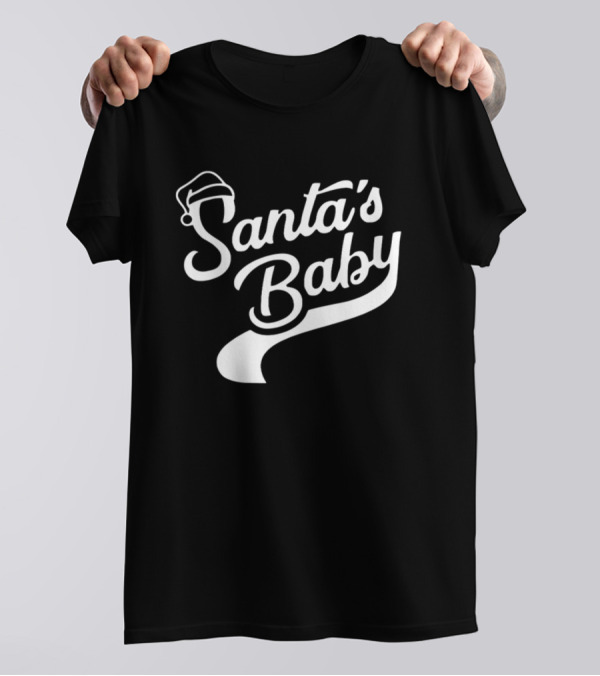 Santa's Baby Santa Hat Holiday Fun T-Shirt