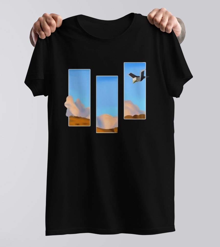 Rae Abroadwaybug Lovejoy Pebble Brain Ep Fanmade Sky And Clouds With Bird T-Shirt