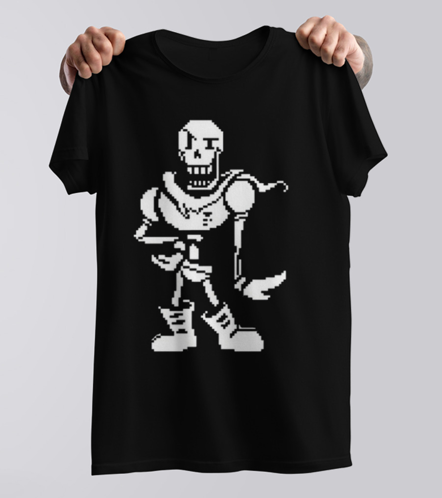 Stillstanningdnp Papyrus Battle Sprite Undertale Character Pixel T-Shirt