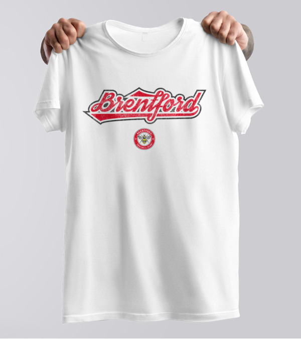 Brentford FC Football Club 1863 Script Slub T-Shirt