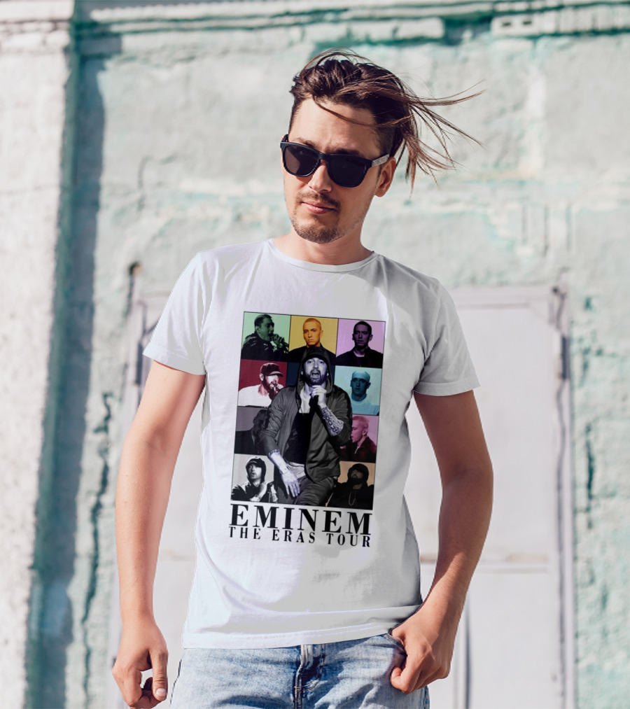 Eminem The Eras Tour Music Concert Collage T-Shirt