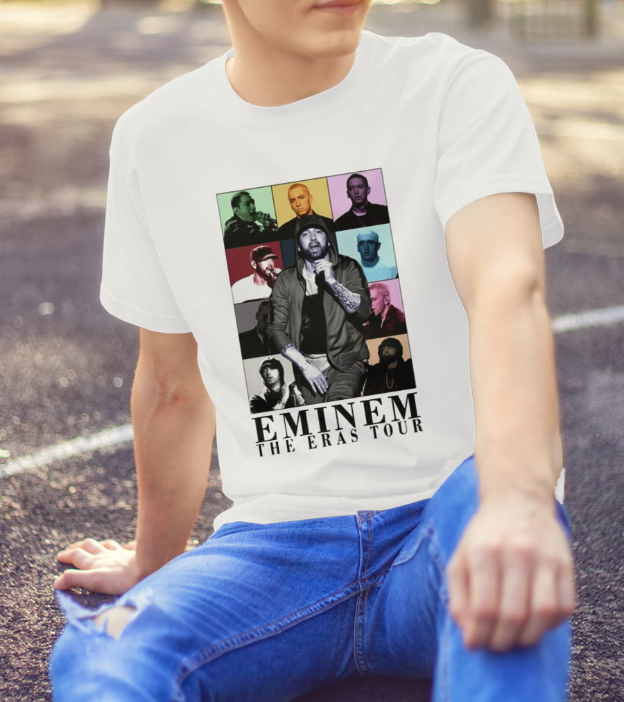 Eminem The Eras Tour Music Concert Collage T-Shirt
