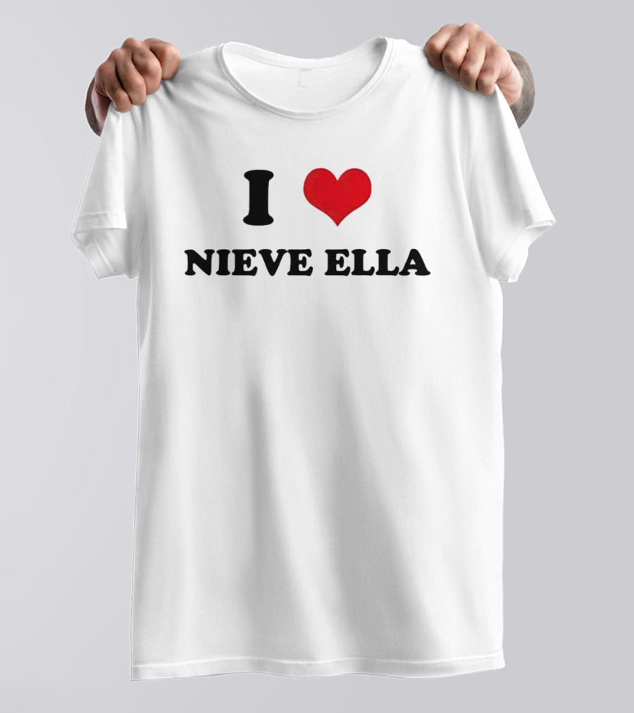 I Love Nieve Ella Heart T-Shirt