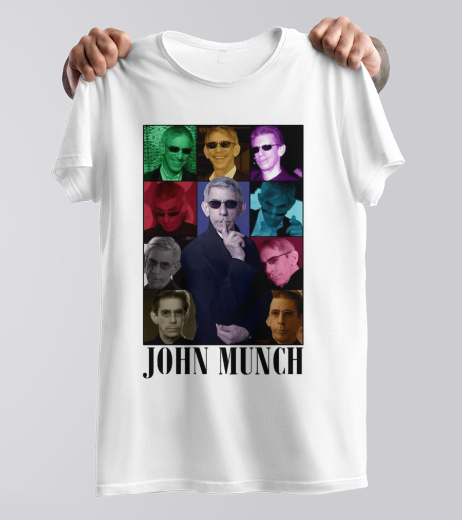 John Munch Multicolor Photo Collage T-Shirt
