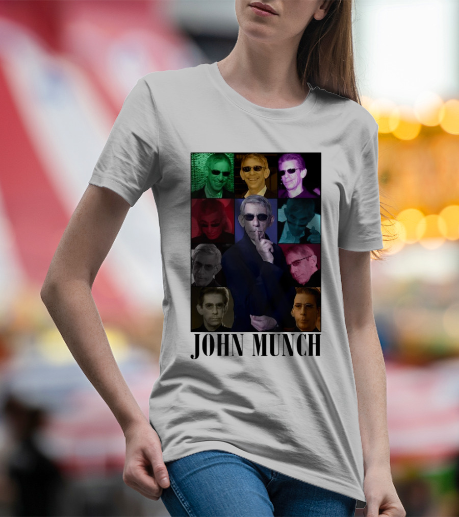 John Munch Multicolor Photo Collage T-Shirt