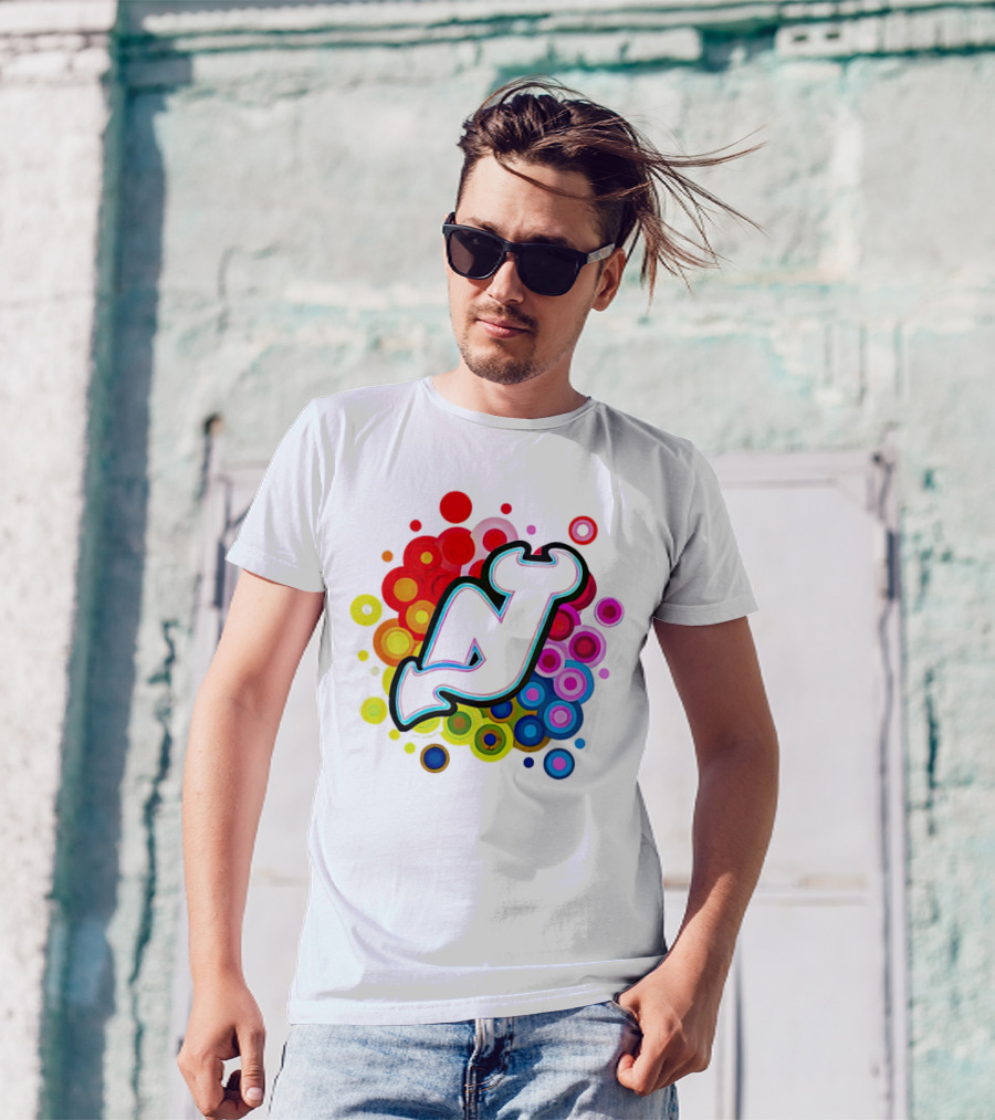 New Jersey Devils Rainbow T-Shirt