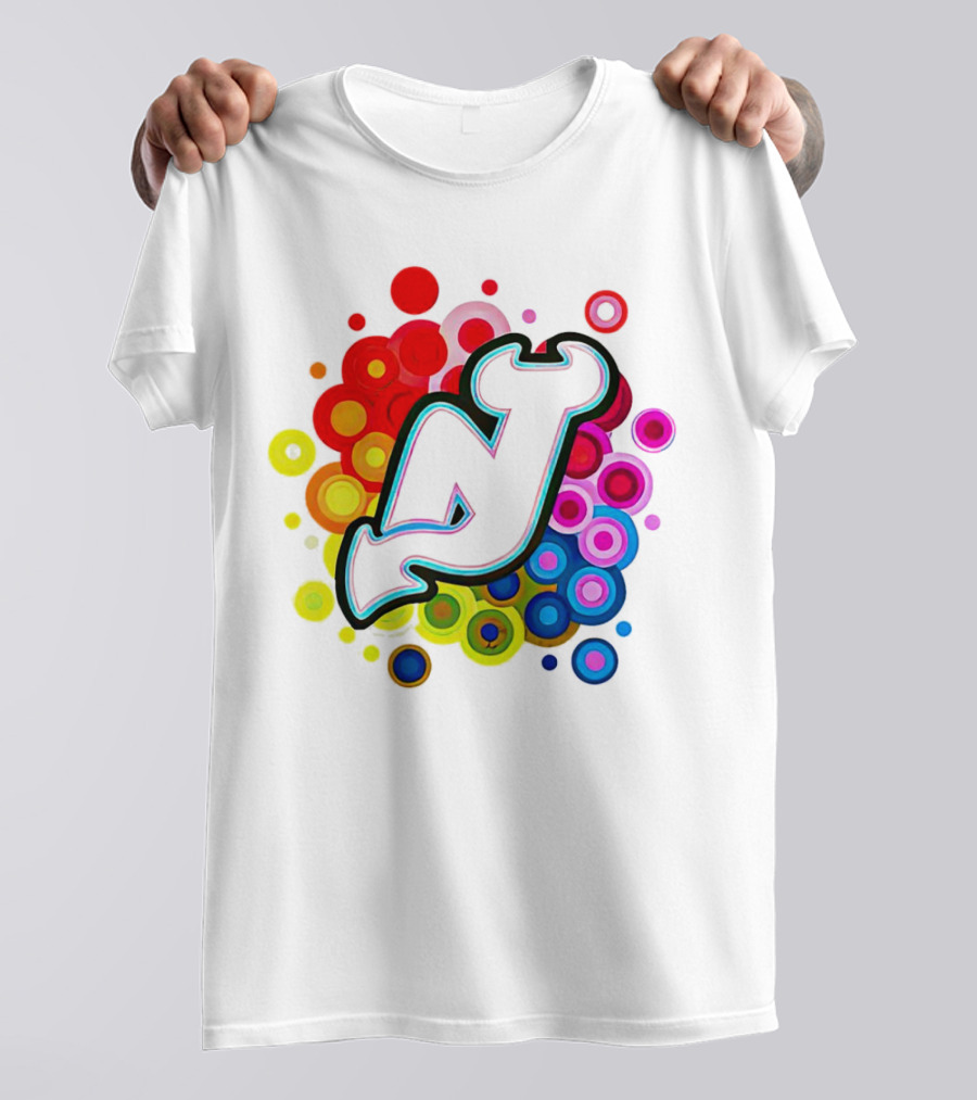 New Jersey Devils Rainbow T-Shirt