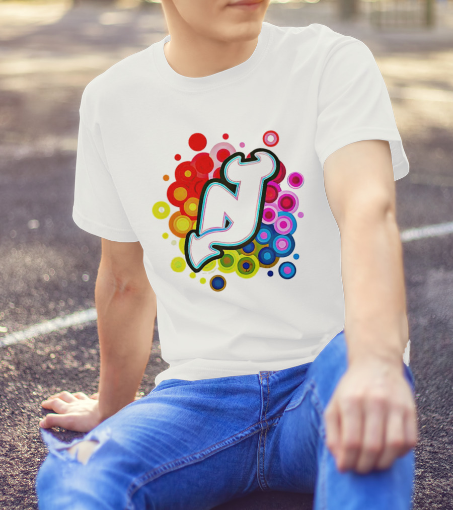 New Jersey Devils Rainbow T-Shirt