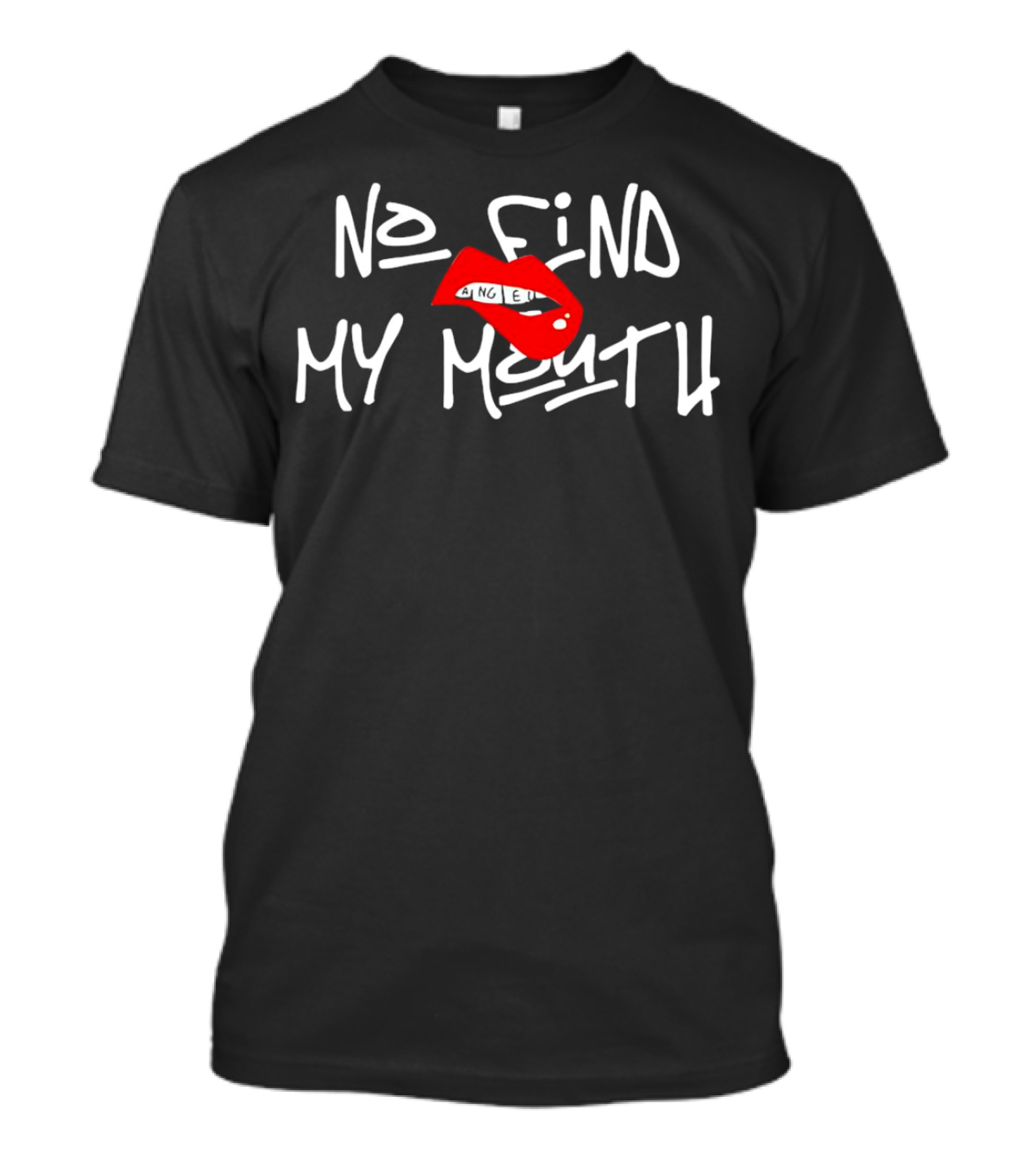 No Find My Mouth Lips Angel Icon T-Shirt