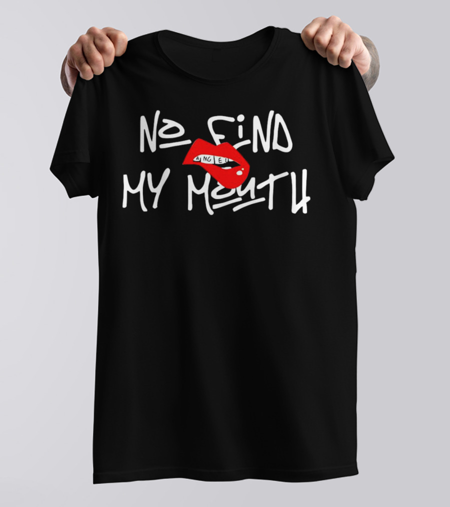 No Find My Mouth Lips Angel Icon T-Shirt