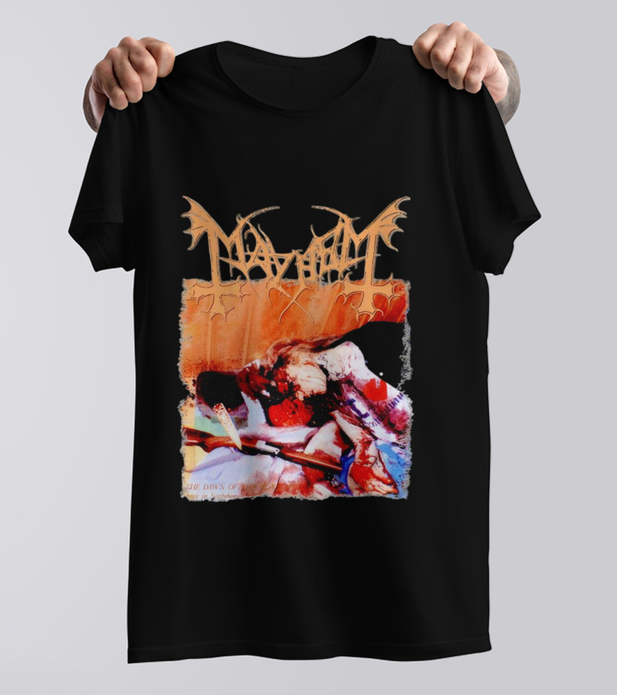 Mayhem Norwegian Black Metal The Dawn Of The Black Hearts T-Shirt