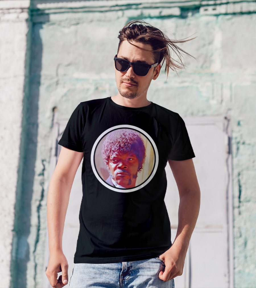 Jules Winnfield Iconic Look Pulp Fiction Samuel L Jackson Photo T-Shirt