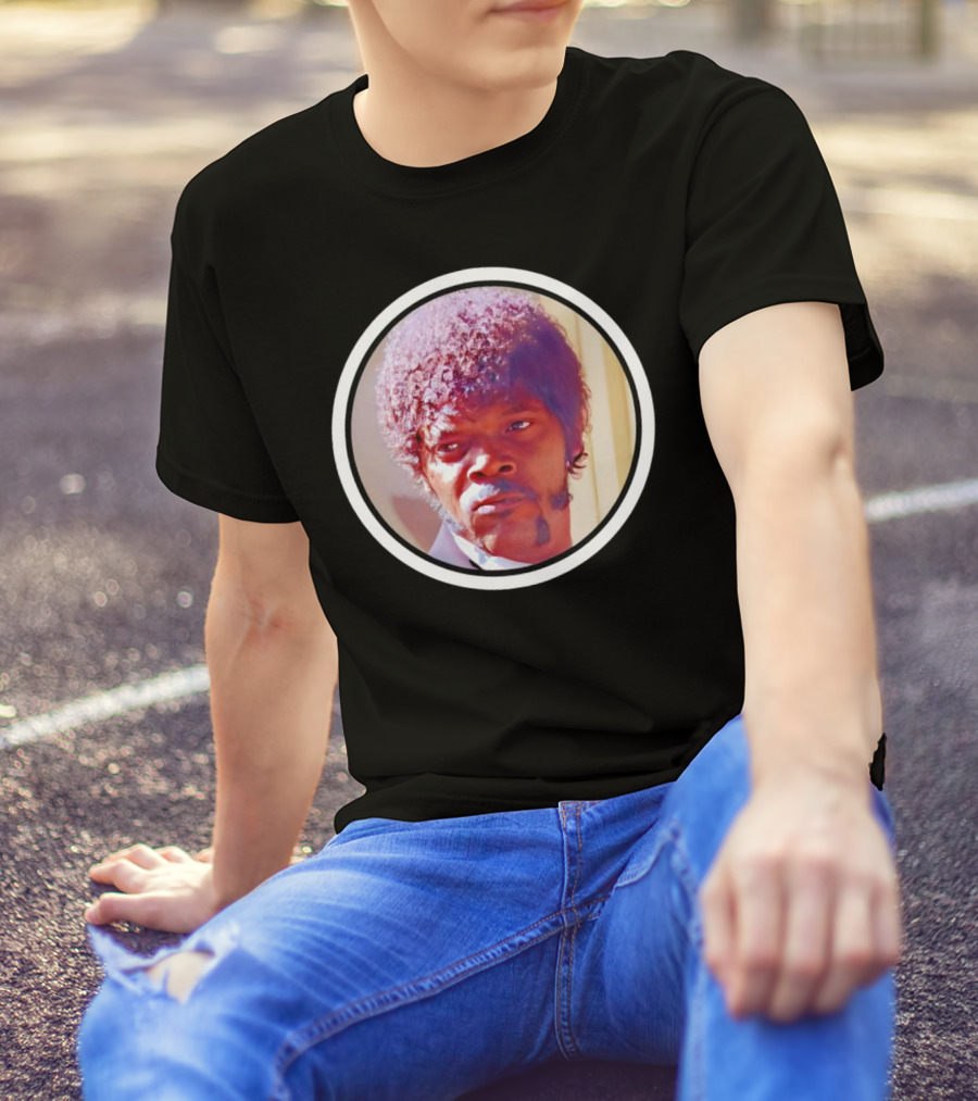 Jules Winnfield Iconic Look Pulp Fiction Samuel L Jackson Photo T-Shirt