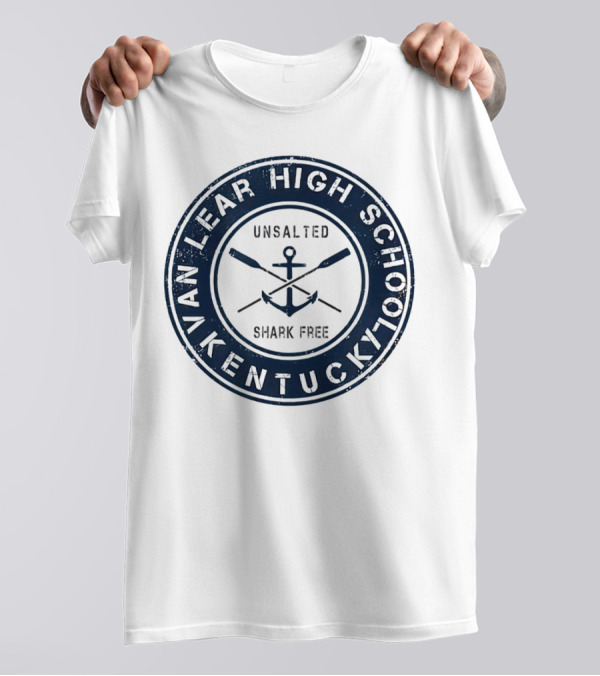Van Lear High School Kentucky Unsalted Shark Free Anchor And Paddles T-Shirt