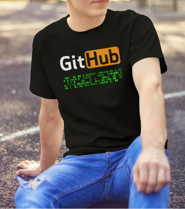 GitHub Code Contribution Squares T-Shirt