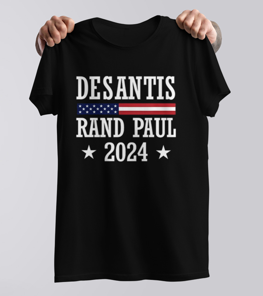Desantis Rand Paul 2024 American Flag Stars T-Shirt