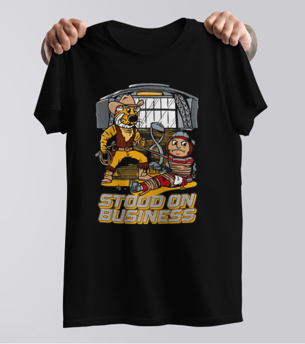 Stood On Business Mizzou Tiger Enforcer With Captive Buckeye T-Shirt