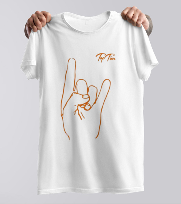Top Tier Texas Hand Gesture Line T-Shirt
