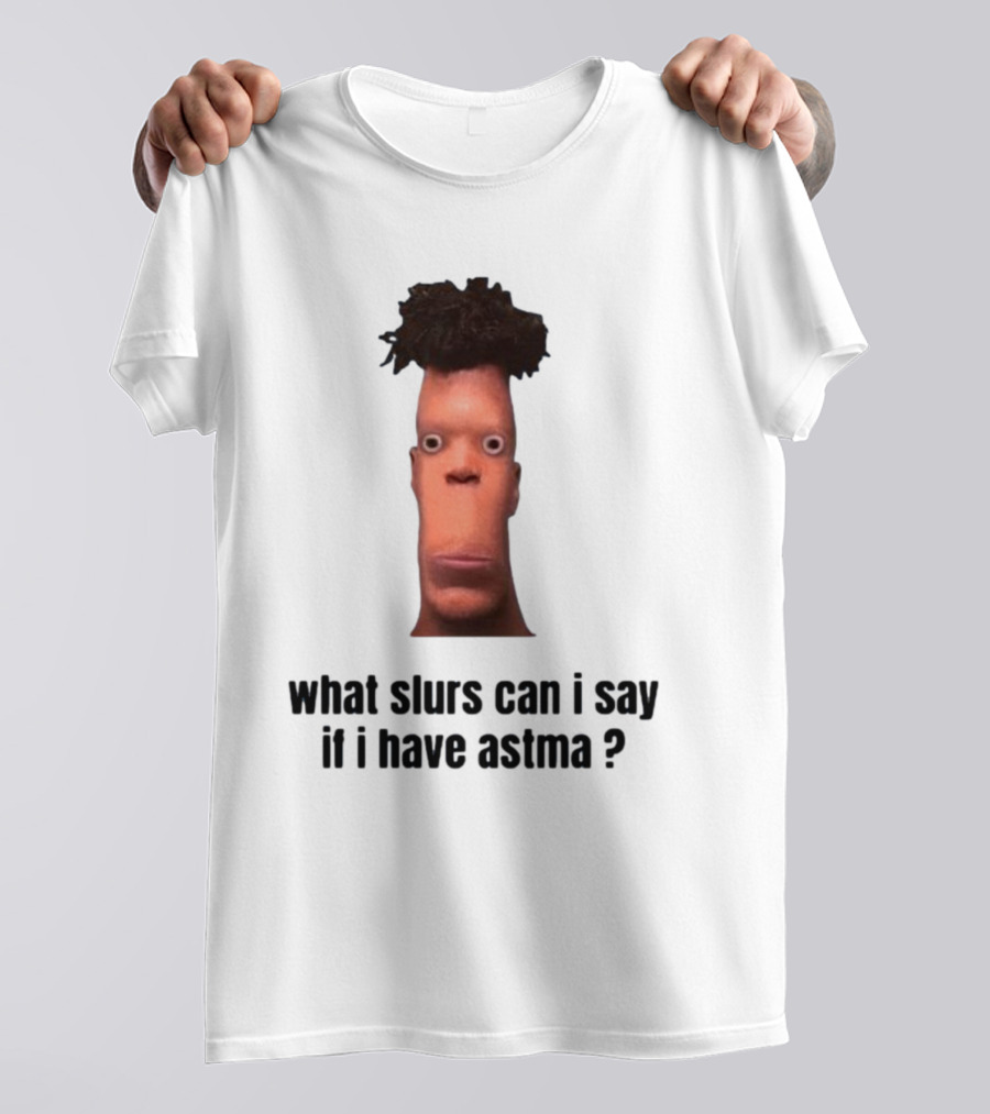 What Slurs Can I Say If I Have Astma Character With Unique Hair And Expression T-Shirt