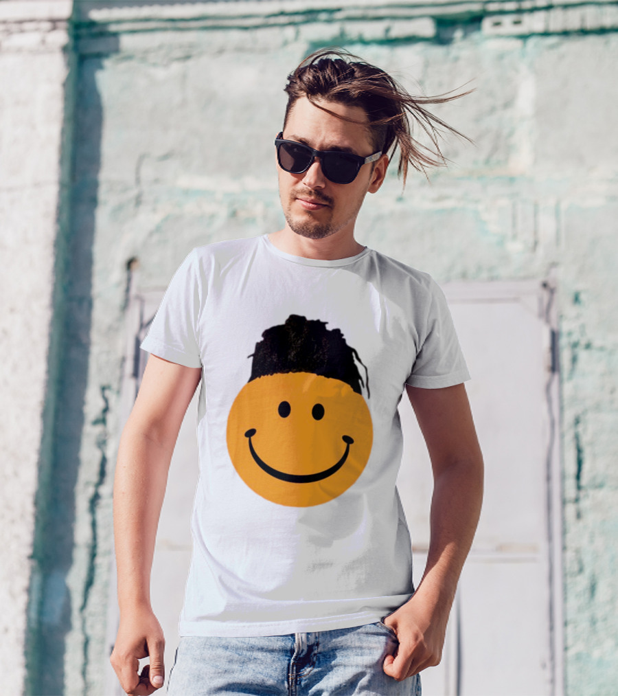 Smiling Face Have A Nice Game Emoji With Hair T-Shirt
