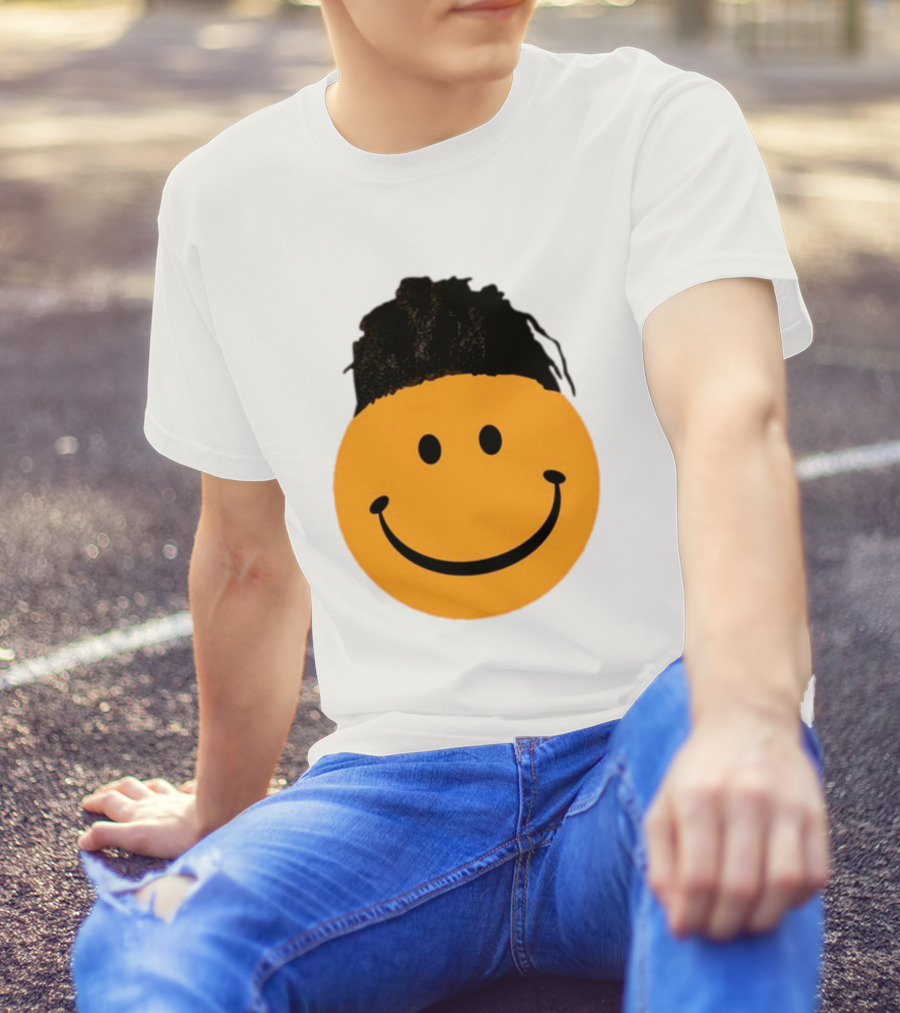 Smiling Face Have A Nice Game Emoji With Hair T-Shirt