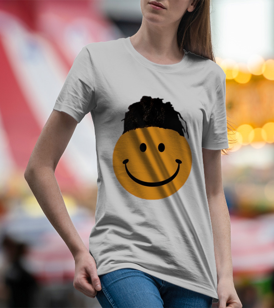 Smiling Face Have A Nice Game Emoji With Hair T-Shirt