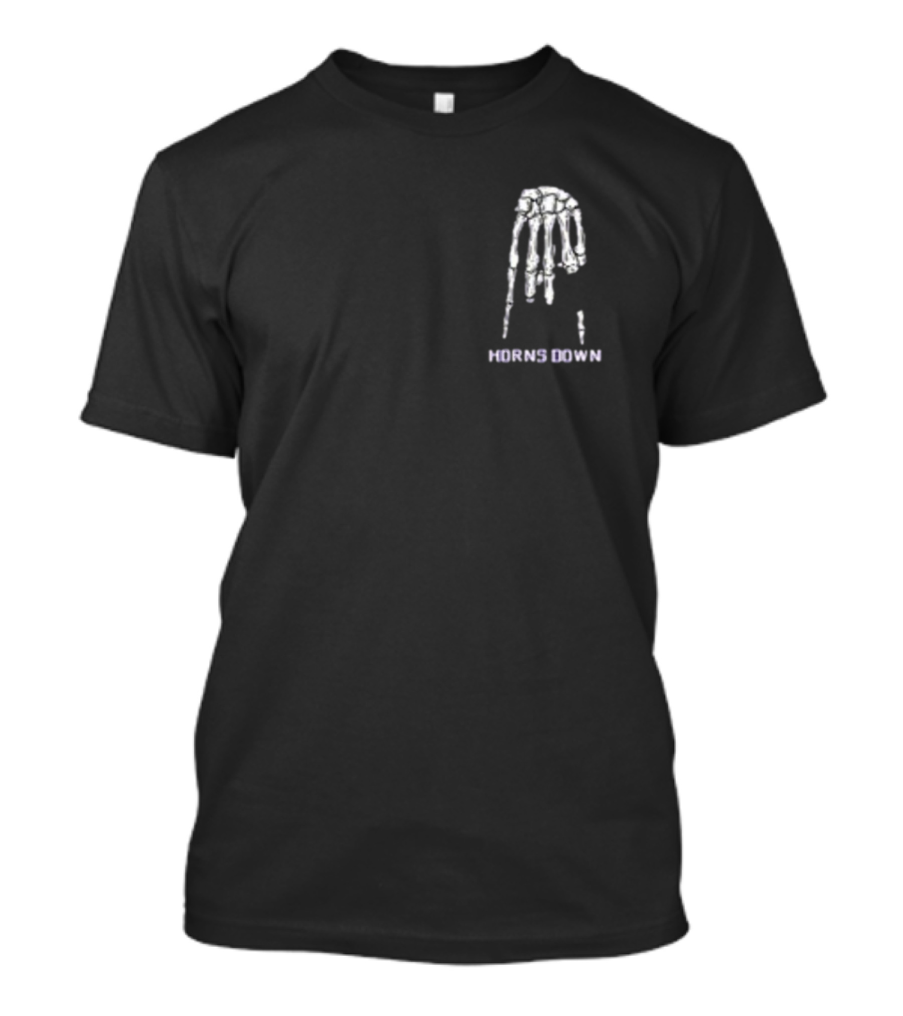 Horns Down Nola 2024 Skeleton Hand Gesture T-Shirt