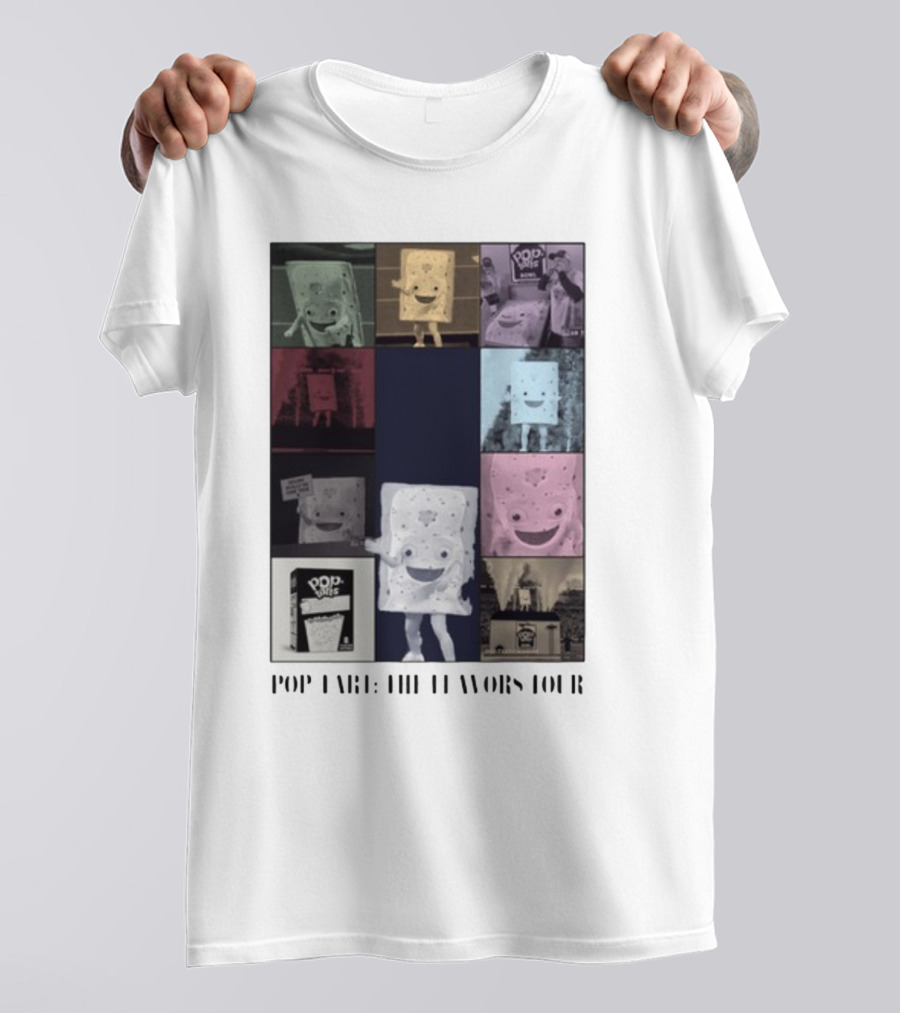 Pop-Tart The Flavors Tour Jeff Topolski Retro Montage T-Shirt