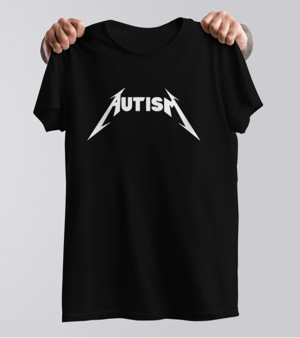 Metal-Inspired Autism Awareness Dippy T-Shirt
