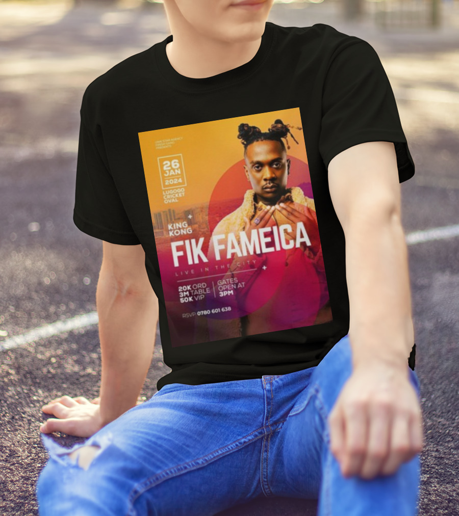King Kong Fik Fameica Live In The City 26 Jan 2024 Lugogo Cricket Oval T-Shirt