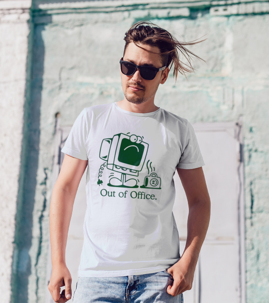 José Pablo Classic Computer Sad Face Out Of Office T-Shirt