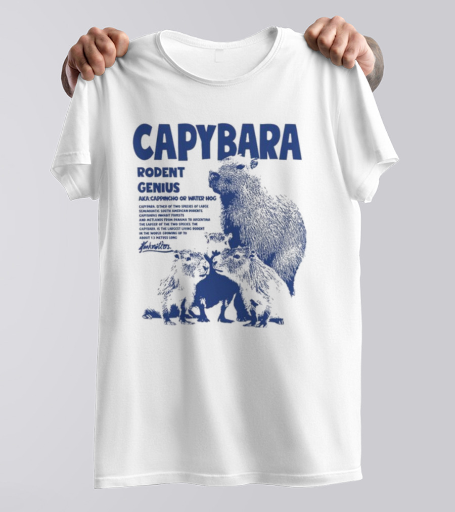CAPYBARA Rodent Genius Aka Cappincho Or Water Hog T-Shirt