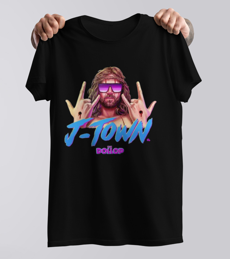 J Town The Dollop Retro Style Graphic By Jamesfosdike T-Shirt