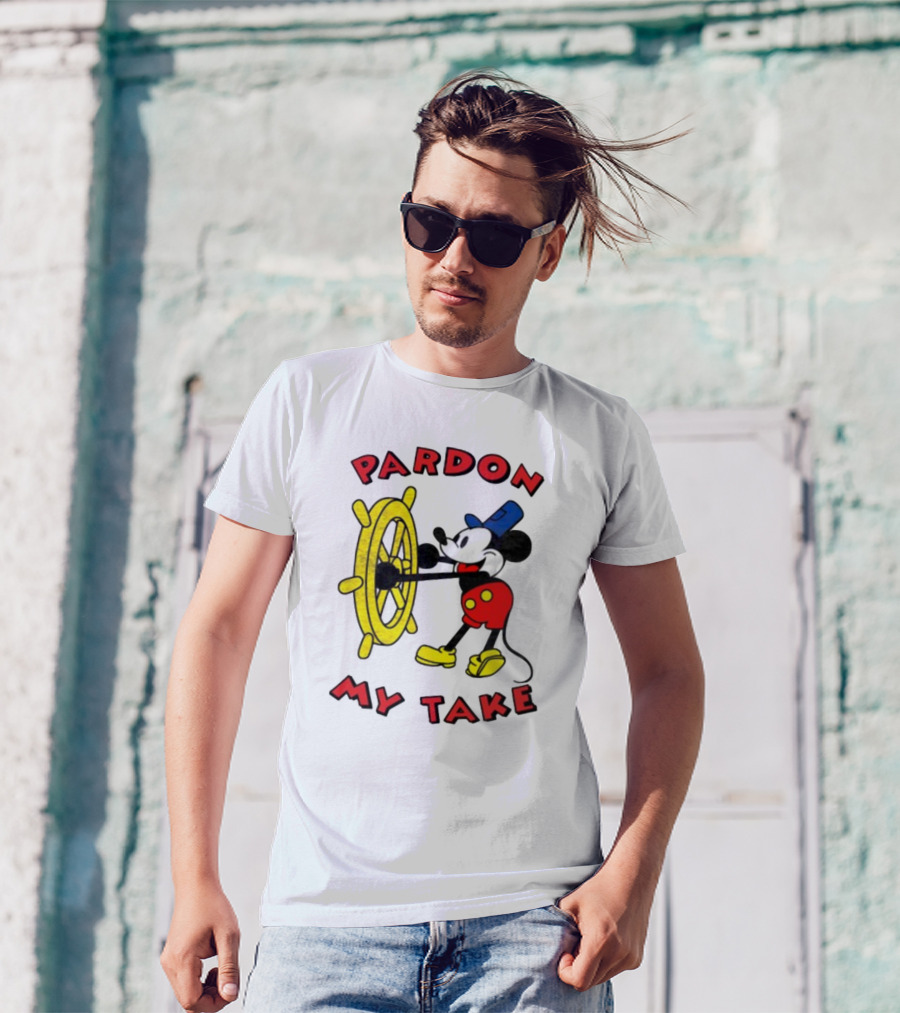 Pardon My Take Steamboat Wheel Mickey T-Shirt