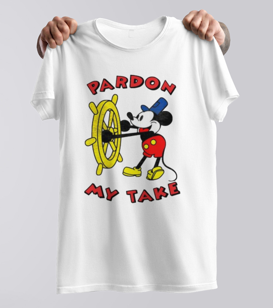 Pardon My Take Steamboat Wheel Mickey T-Shirt