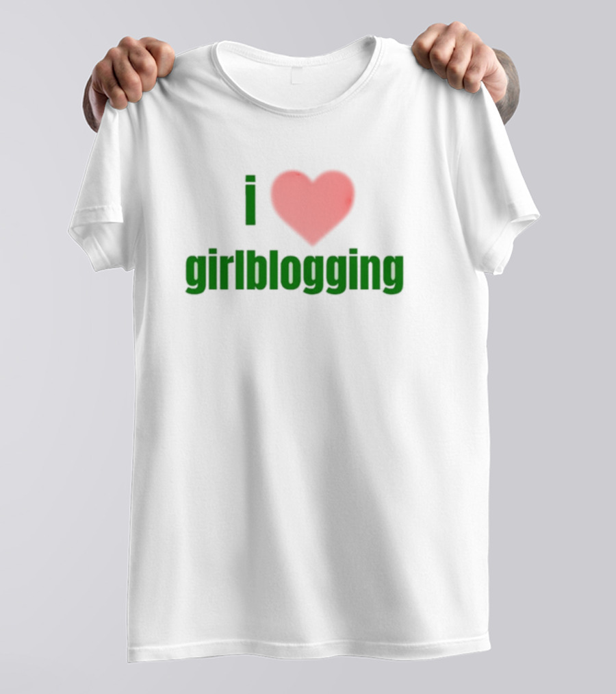 Vibe2k Store I Heart Girlblogging Enthusiast Love T-Shirt