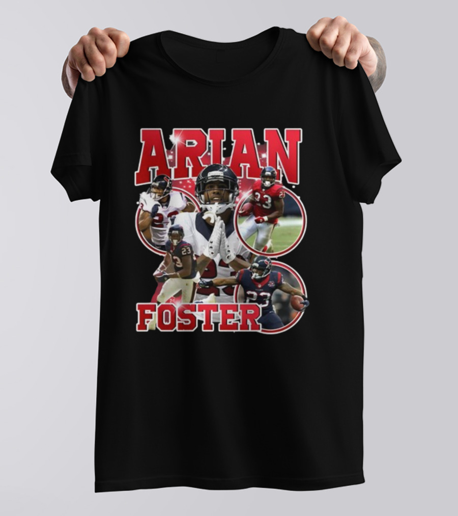 Vintagehouston Arian Foster Football Highlights Sports Star T-Shirt