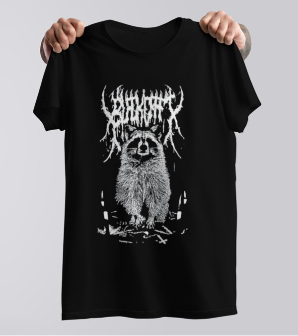 Blackcraft Sleep All Day Sin All Night Raccoon Occult T-Shirt