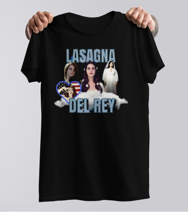 Lasagna Del Rey American Heart Cloud T-Shirt