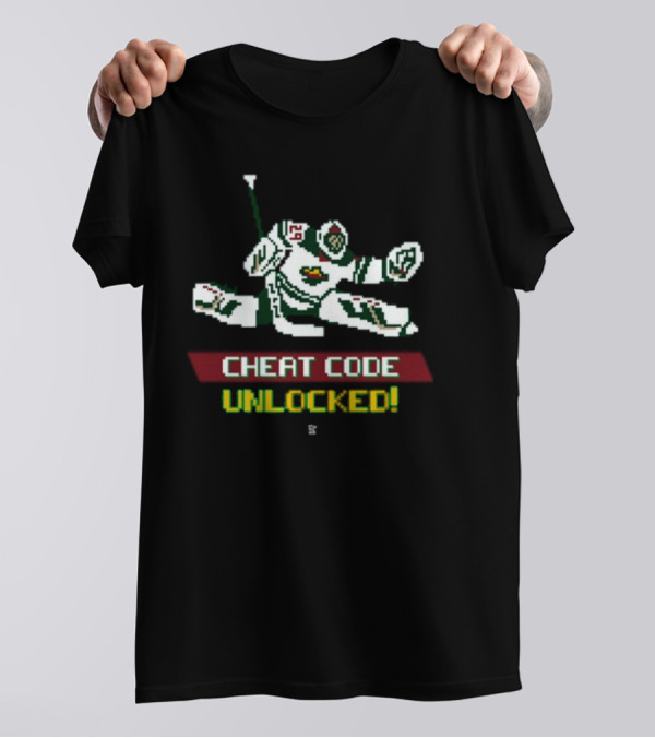Fleury Cheat Code Unlocked Pixel Art Hockey T-Shirt