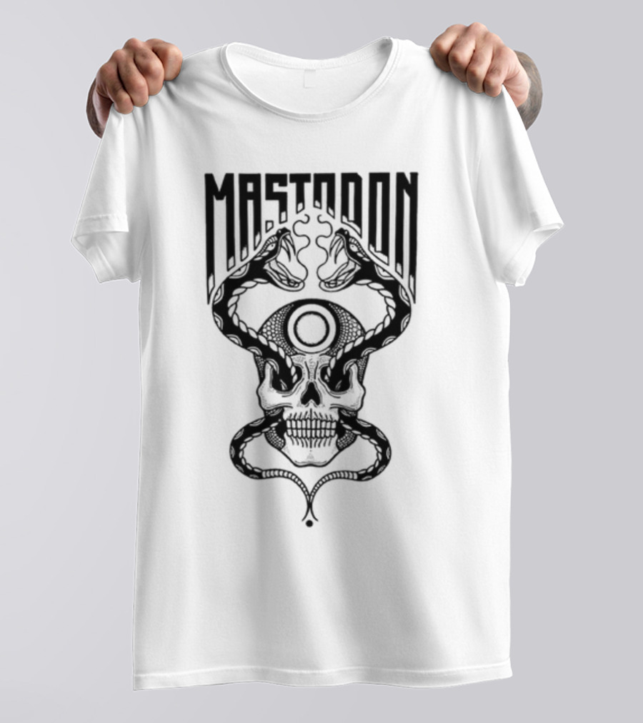 Mastodon Twin Snakes Skull T-Shirt