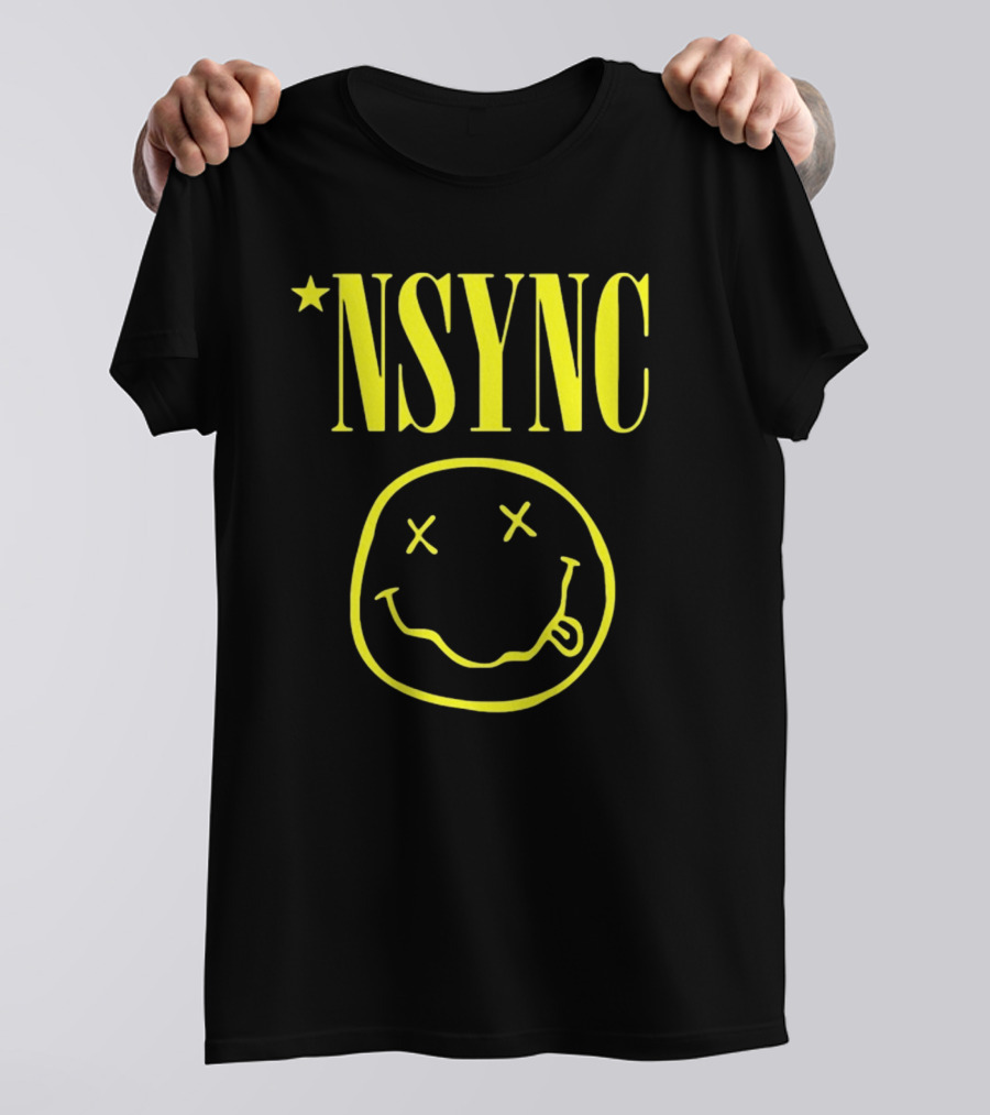 NSYNC Smiley Face Crossover T-Shirt