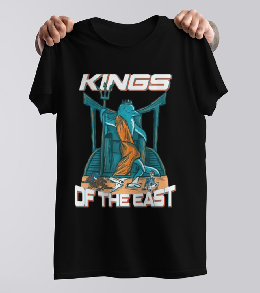 Nickysmokess Miami Dolphins Kings Of The East T-Shirt