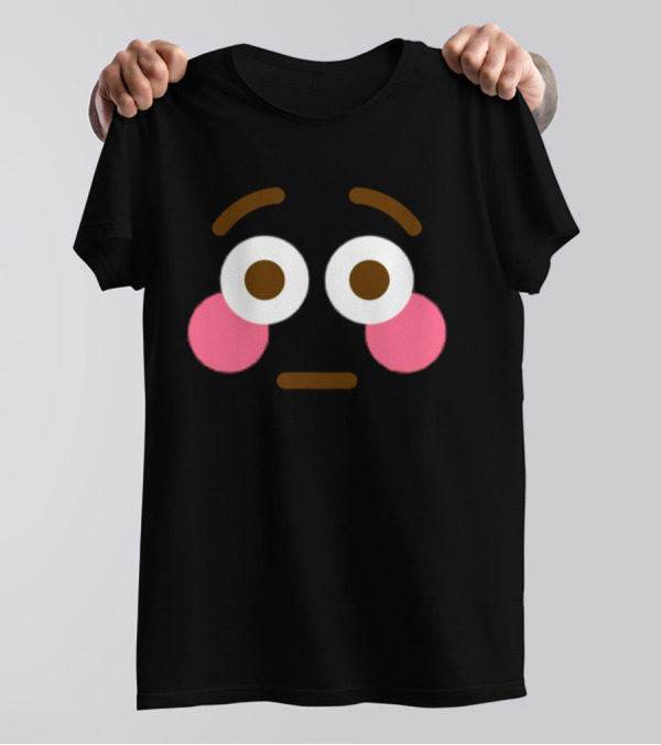 Flushed Face Blushing Emoticon Expression T-Shirt